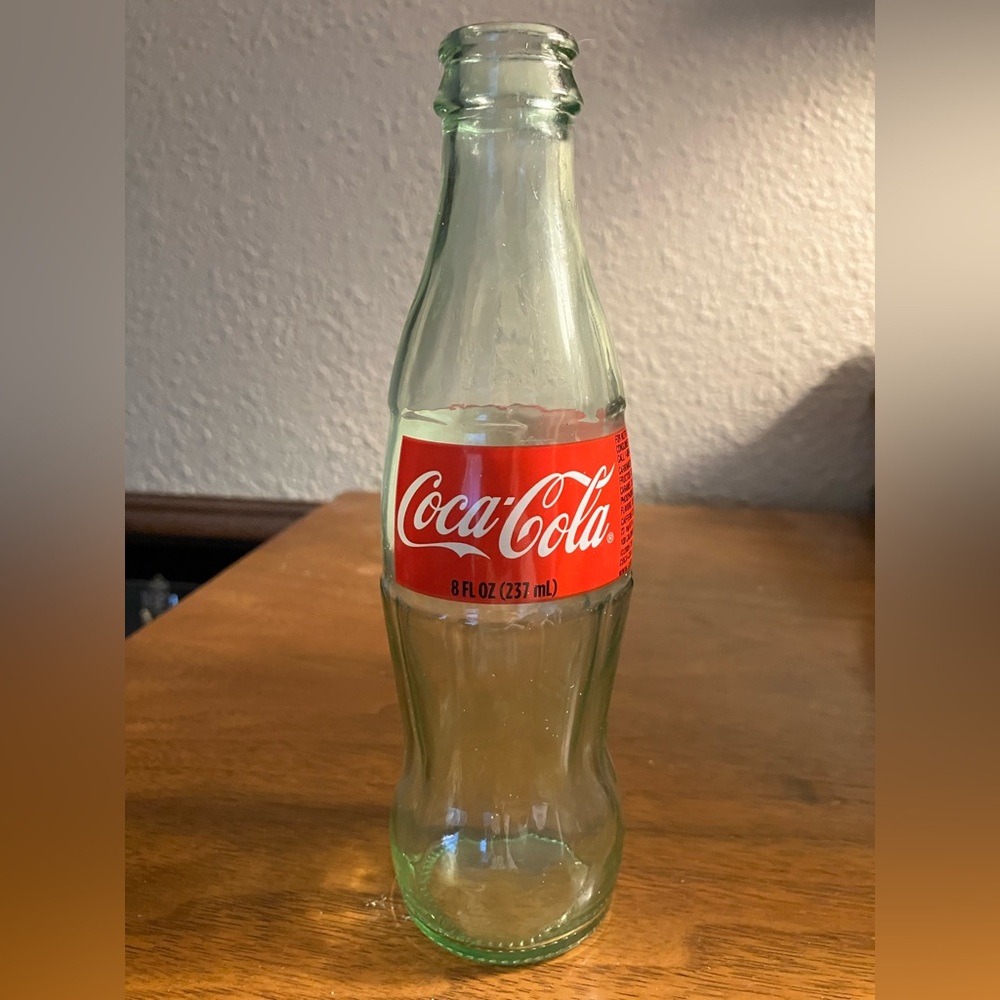 Coca Cola Glass Bottle with Red Label